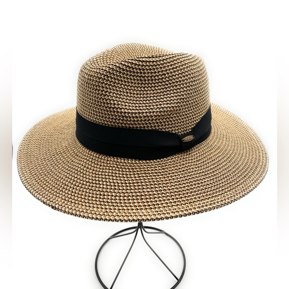 C.C Straw Hat – Boho Wide Brim Sun Hat for Women NWT - Picture 1 of 6